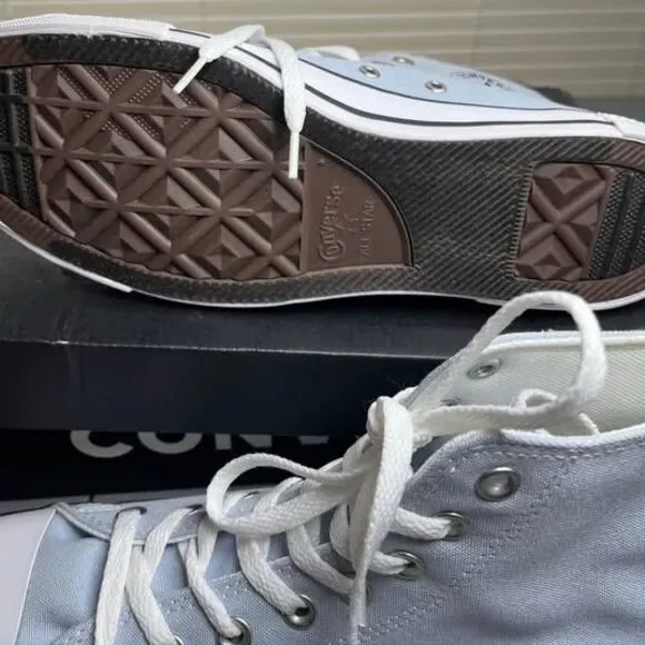 Converse Chuck Taylor All Star High Top Light Blue Cloudy Daze Mens 9.5 - Picture 4 of 5